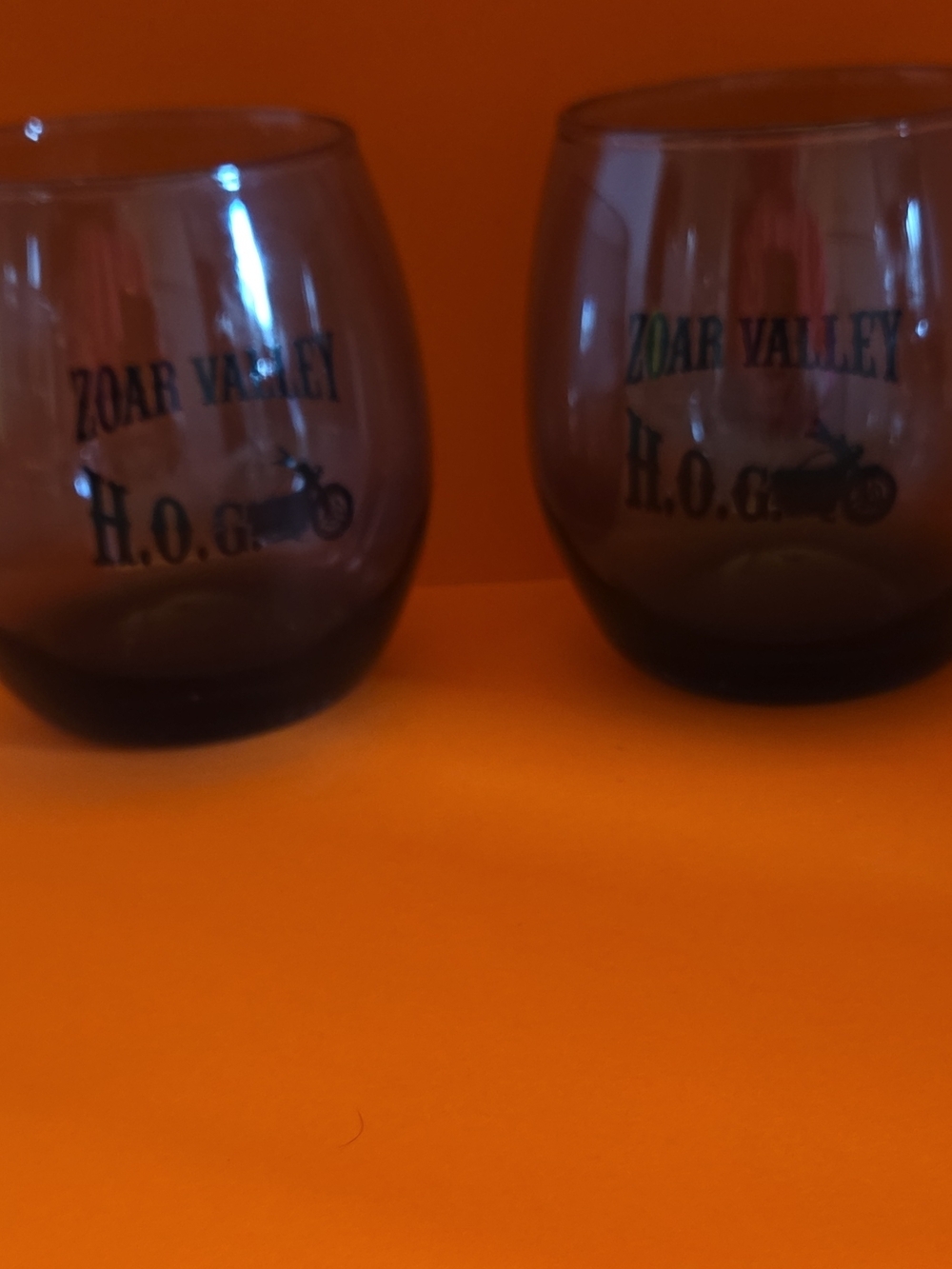 Zoar Valley H.O.G. Smoke Stemless Glasses - Set of 2